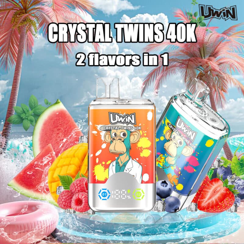 Uwin RandM Crystal Twins 40000 Puffs（15 flavours）