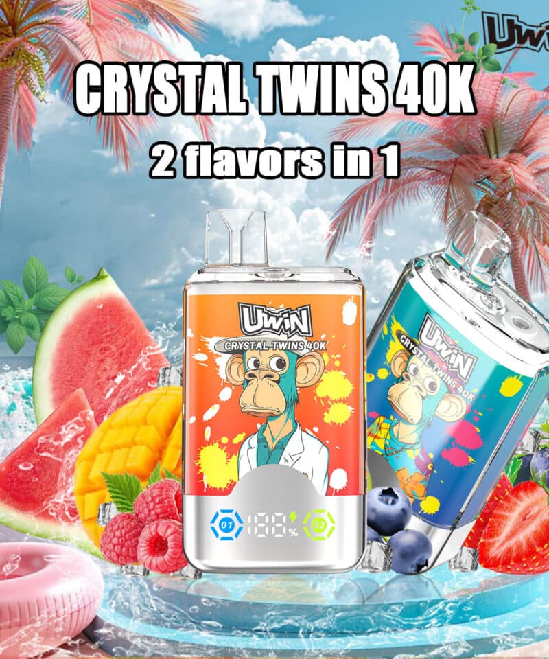 Uwin RandM Crystal Twins 40000 Puffs（15 flavours）