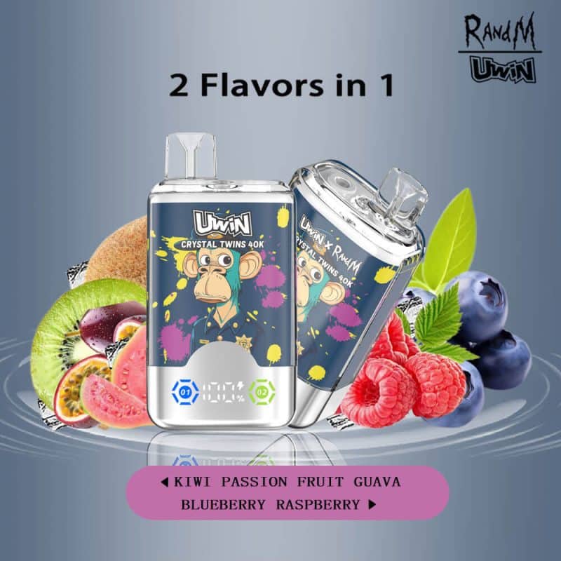 Uwin RandM Crystal Twins 40000 Puffs（15 flavours） - Image 8