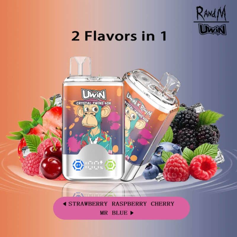 Uwin RandM Crystal Twins 40000 Puffs（15 flavours） - Image 15