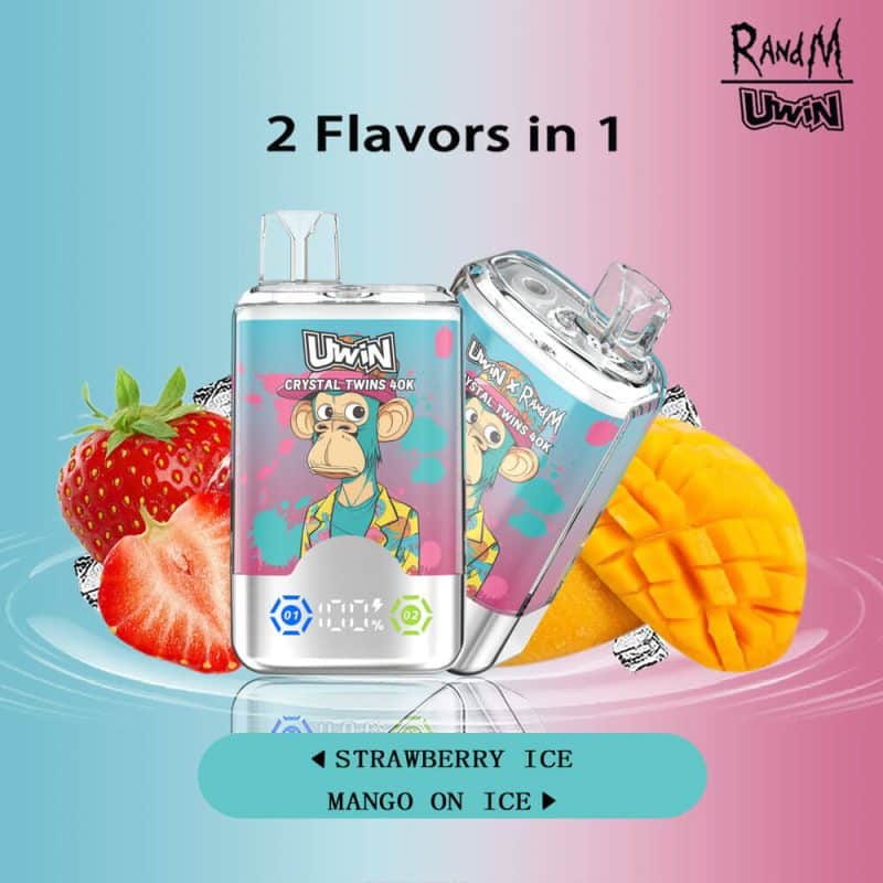 Uwin RandM Crystal Twins 40000 Puffs（15 flavours） - Image 3
