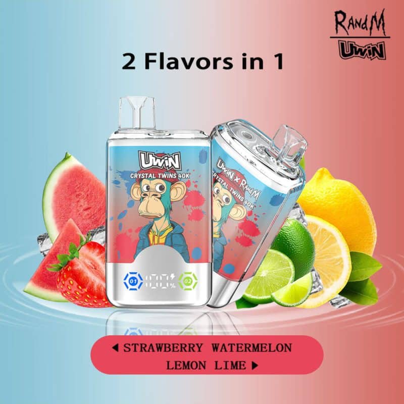 Uwin RandM Crystal Twins 40000 Puffs（15 flavours） - Image 13