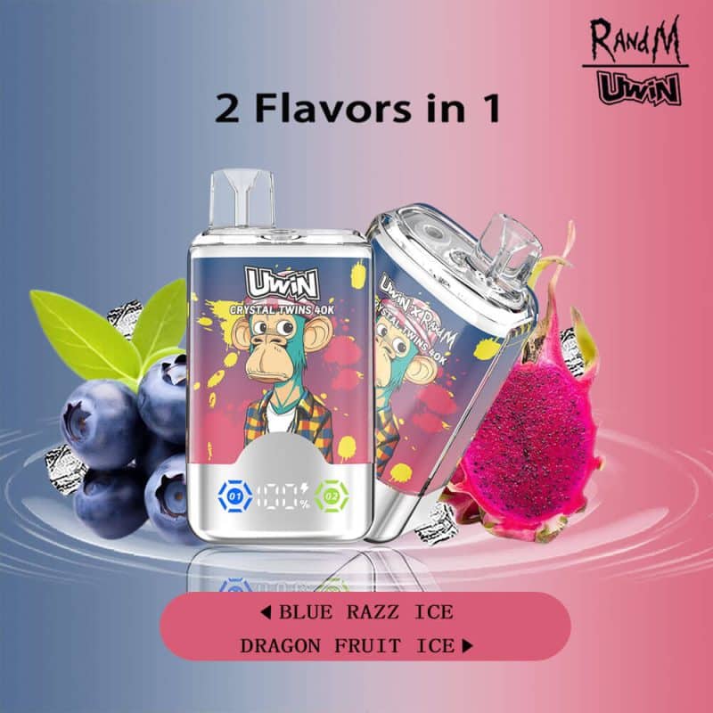 Uwin RandM Crystal Twins 40000 Puffs（15 flavours） - Image 17