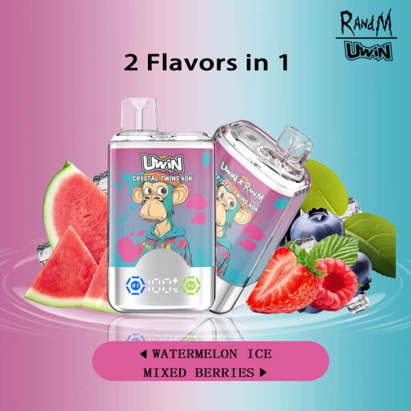 Uwin RandM Crystal Twins 40000 Puffs（15 flavours） - Image 4