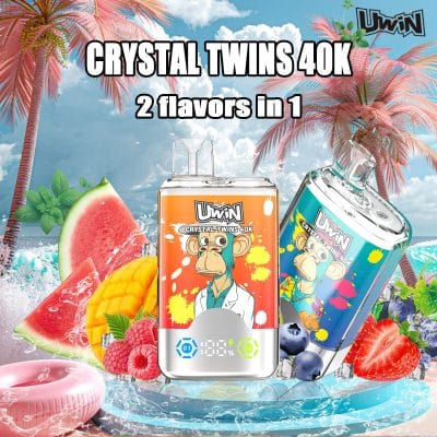 Uwin Crystal Twins 40000 Puffs（Shipping from Poland）